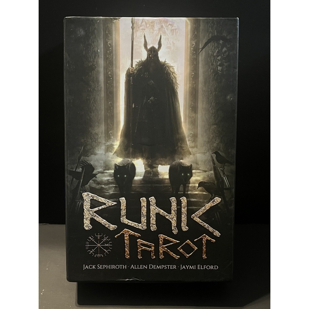 Norse Mythology Runic Tarot Deck 78 Tarot Cards & Guidebook Box Set Pagan Art